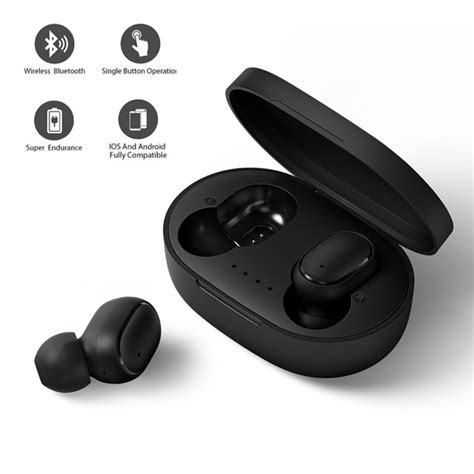 ROBOTSKY TWS Earphone True Wireless Bluetooth with Charging Dock - A6S ...