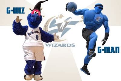 NBA Basketball Mascots: Washington Wizards G-Wiz and G-Man Pictures