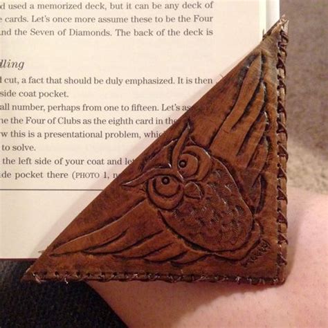 Custom Leather Bookmark | Leather working patterns, Leather bookmark, Leather scraps