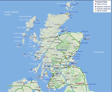 Images and Places, Pictures and Info: scotland castles map