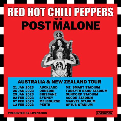 Red Hot Chili Peppers Milton Tickets, Suncorp Stadium Jan 29, 2023 ...