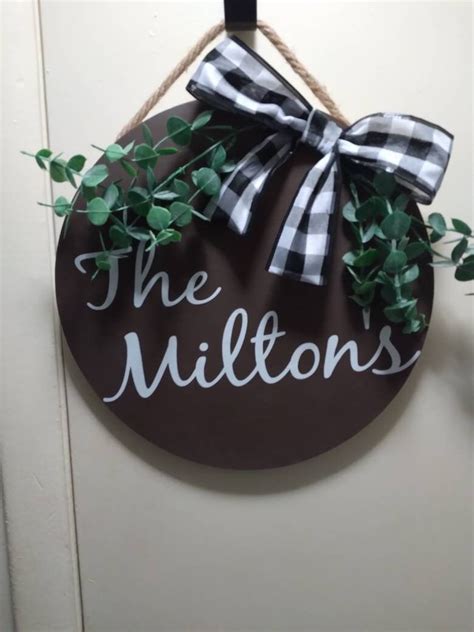 Personalized Door Hanger - Etsy