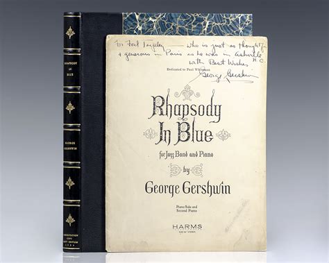 Rhapsody in Blue George Gershwin First Edition Signed