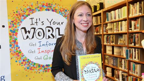 Chelsea Clinton signs books at the Chappaqua Library