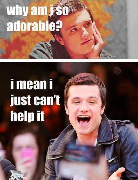 haha this is hilarious | Josh hutcherson, Hunger games peeta, Hunger games memes