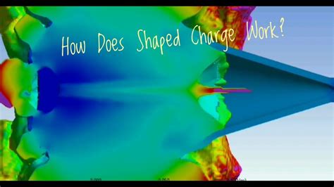 Shaped charge simulation - YouTube