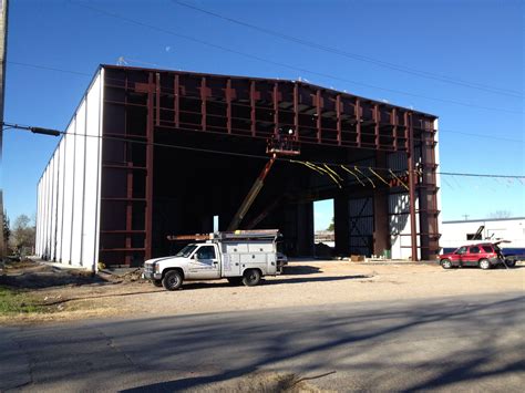 A Whirlwind Steel Metal building in production, against a beautiful Texas blue sky! | Metal ...