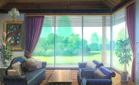 Anime Living Room Background