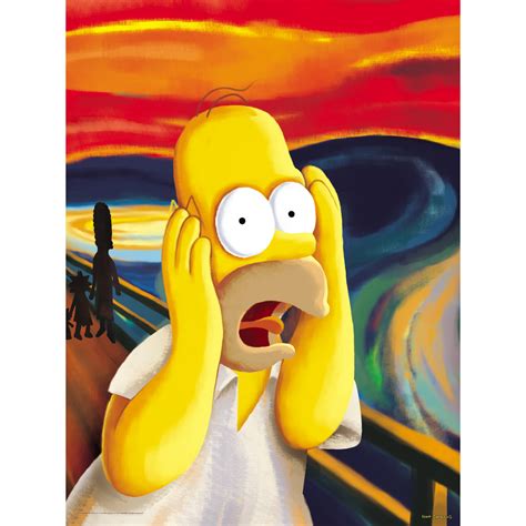 Oriental Furniture The Simpsons Homer "The Scream" Wall Art