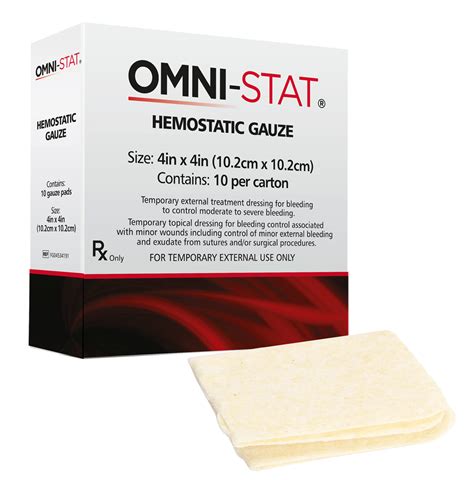 OMNI-STAT gauze hemostatic dressings • OMNI-STAT®