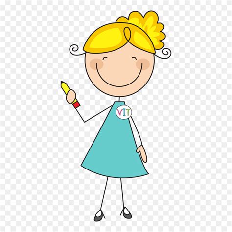 Cartoon Teacher Stick Figure Clipart (#5424116) - PinClipart