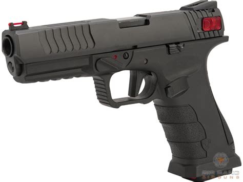 APS Shark Full Automatic Select-Fire CO2 Gas Blowback .177 / 4.5mm Air Pistol (Color: Black ...