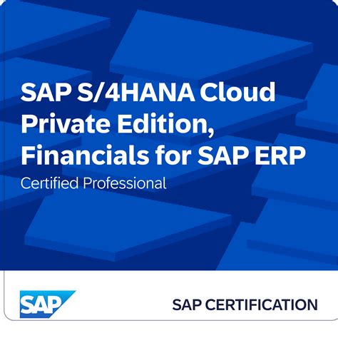 SAP Certified Professional - SAP S/4HANA Cloud Private Edition, Financials for SAP ERP - Credly