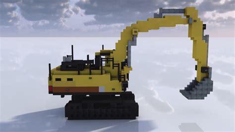 3:1 scale excavator Minecraft Map