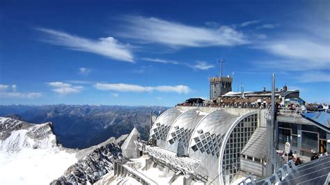 View from Zugspitze Summit - YouTube