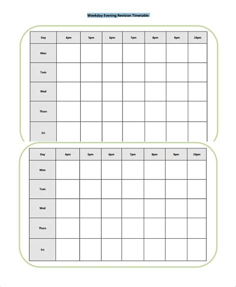 dentrodabiblia: create revision timetable