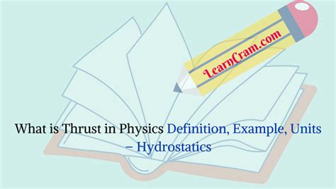 What is Thrust in Physics? | Definition, Example, Units – Hydrostatics – Learn Cram