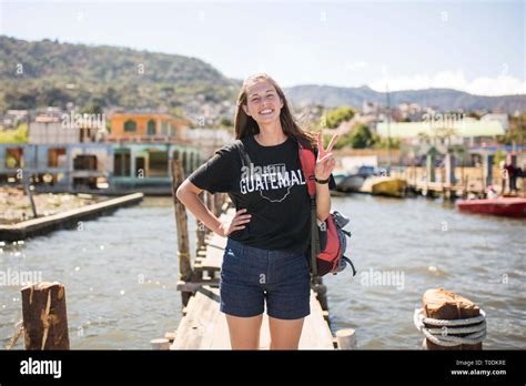 Exploring San Pedro, Lake Atitlan, Guatemala Stock Photo - Alamy