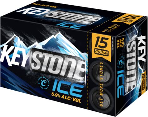 Keystone Ice Lager Beer, 15 cans / 12 fl oz - Ralphs