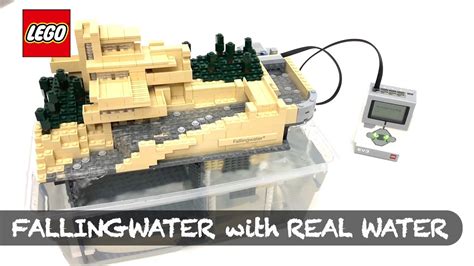 LEGO Fallingwater Alive with Real Water - YouTube