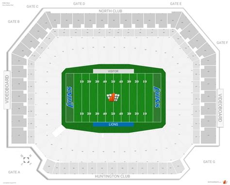 Detroit Lions Seating Chart With Seat Numbers - Hamlin Zayden