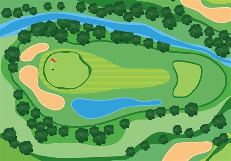 Overhead View Golf Course Illustration 190765 Vector Art at Vecteezy