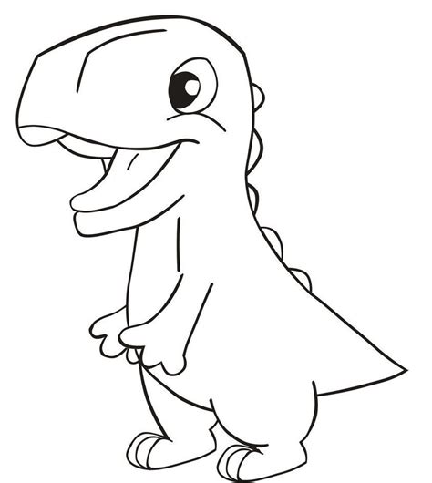 Süßer Dinosaurier - fertig! | Dinosaur coloring pages, Easy dinosaur drawing, Dinosaur drawing