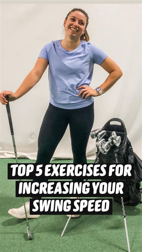 GOLF: TOP 5 EXERCISES FOR INCREASING YOUR SWING SPEED | Ladies golf, Golf event, Golf tips