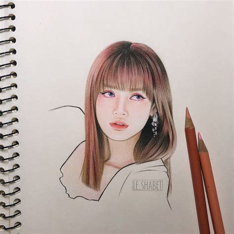 Lisa Blackpink Drawing Pencil Easy