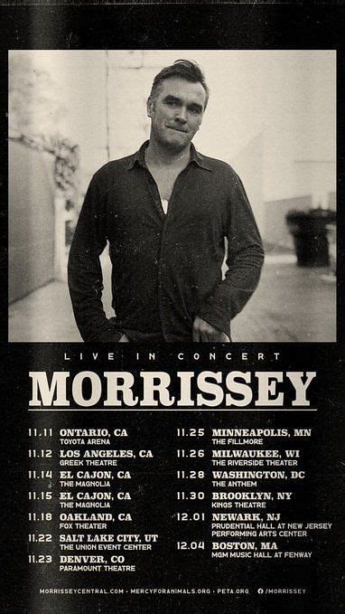 Morrissey US Tour 2022: Tickets, dates, where to buy, and more