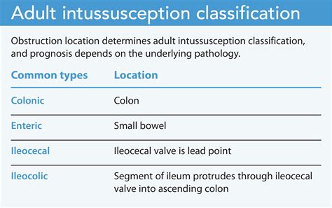 Adult intussusception