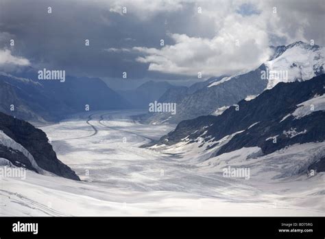 Jungfrau glacier Switzerland Stock Photo - Alamy