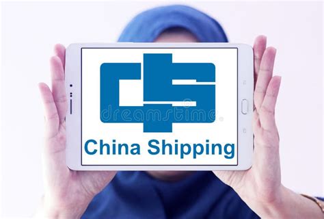 China Container Shipping Logo Editorial Photography - Image of economy ...