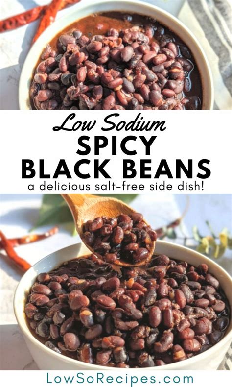 Spicy Low Sodium Black Beans Recipe (No Salt Added)