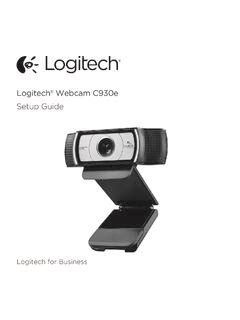 Logitech® Webcam C930e Setup Guide / logitech-174-webcam-c930e-setup-guide.pdf / PDF4PRO