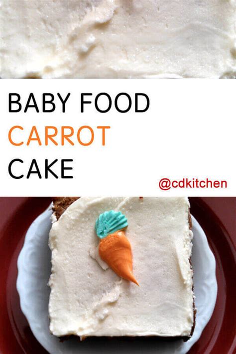 Baby Food Carrot Cake Recipe | CDKitchen.com