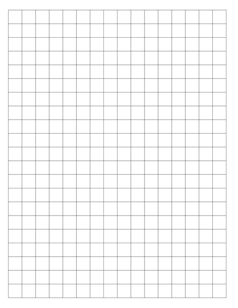 Free 1/2 Inch Squared Ruled Paper for Math Class Notebook