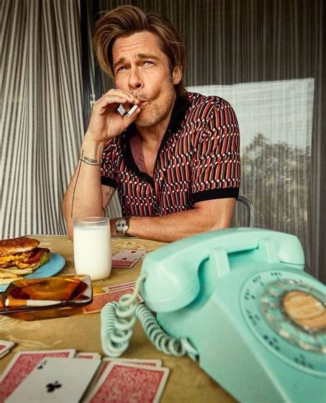 Brad Pitt in once upon a time in Hollywood, 2019 #FOREVERMAGAZINE # ...