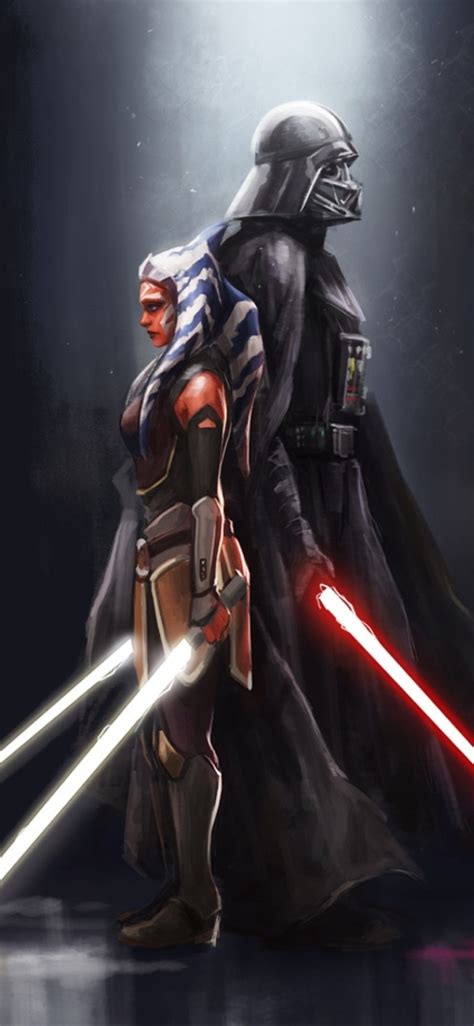 1125x2436 Resolution Ahsoka Tano x Darth Vader Iphone XS,Iphone 10 ...