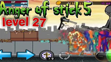 Anger of Stick 5 | Level 27 single mode | Android Gameplay. - YouTube