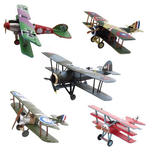 Diecast 1/72 Scale Military Toy Plane Models Biplane Series Die cast Army Metal Aircraft Model ...