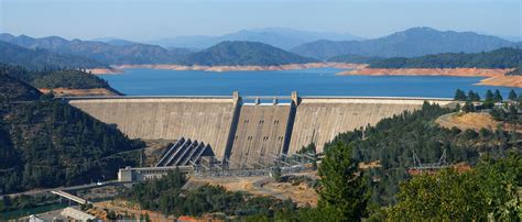 Wide view of Shasta Dam: Whiskeytown-Shasta-Trinity National Recreation Area, California