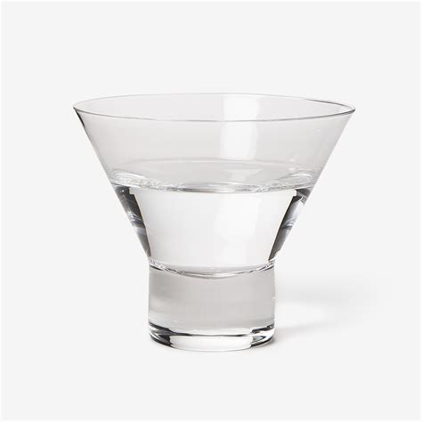 Viski Crystal Stemless Martini Glasses – Set of Four | Bespoke Post