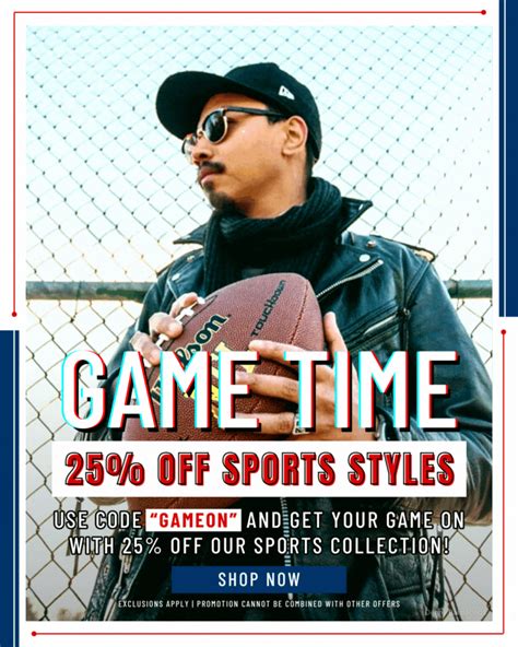 Get Your Game On! 🏈 25% OFF Sports Styles - Zero UV
