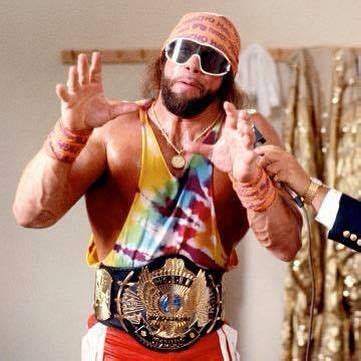 Macho Man Randy Savage WWF Champion | Macho man randy savage, Mirrored sunglasses men, Macho man