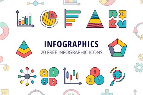 Infographics Vector Free Icon Set - GraphicSurf.com | Free icon set, Free icons, Vector free