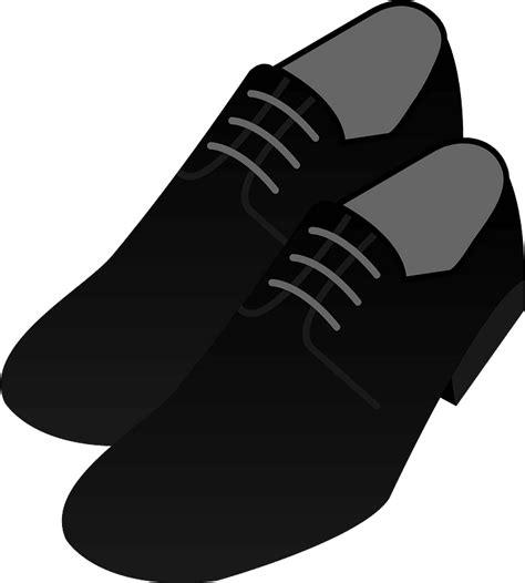 Dress Shoe Clipart Black And White