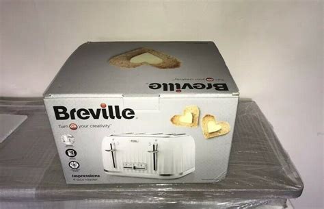 Breville VTT470 Impressions 4 Slice Toaster White 2100w for sale online | eBay | Cord storage ...