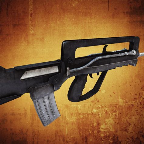 Famas Assault rifle 3D Model Game ready .max .obj .fbx .lwo .lw .lws .ma .mb- CGTrader.com