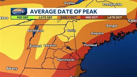 New Hampshire foliage map: Previewing the fall colors season - YouTube